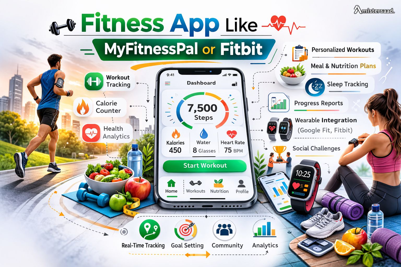 How to Build a Fitness App Like MyFitnessPal or Fitbit